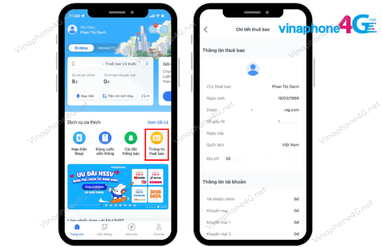 C Ch Ki M Tra Th Ng Tin Thu Bao Vinaphone Online Ngay T I Nh