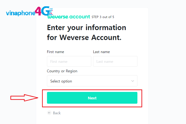 mẹo đăng ký tài khoản Weverse