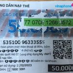 Cách kiểm tra mã thẻ cào VinaPhone bằng số seri