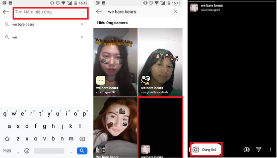 tim kiem hieu ung tren instagram 