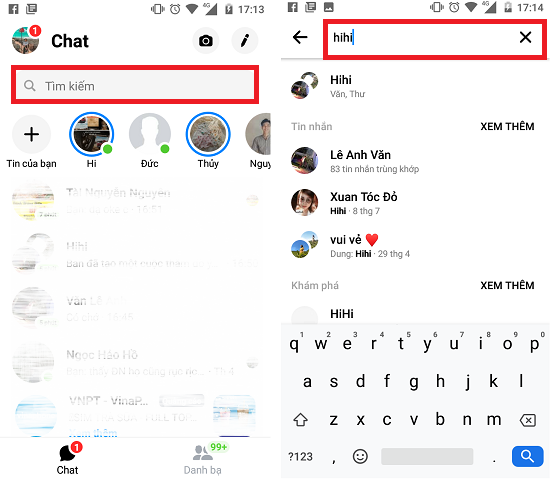 cach tim lai nhom chat tren messenger 