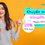 vinaphone khuyen mai 20 the nap ngay 29 10 2021