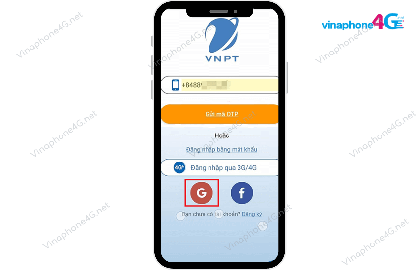 dang nhap ung dung my vnpt tren dien thoai