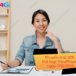 khuyen mai 20% the nap vinaphone ngay 7/10/2022