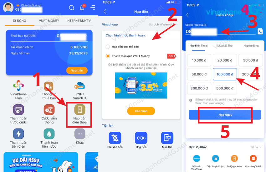  Nap tien VinaPhone online
