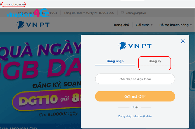 cach dang ky tai khoan vinaphone portal