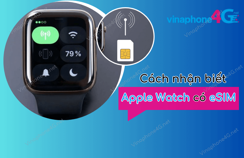 cach nhan biet apple watch co esim khong